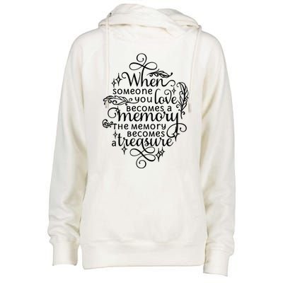 Memorial Tribute Keepsake Commemorative Bereavet Quote Funny Gift Womens Funnel Neck Pullover Hood