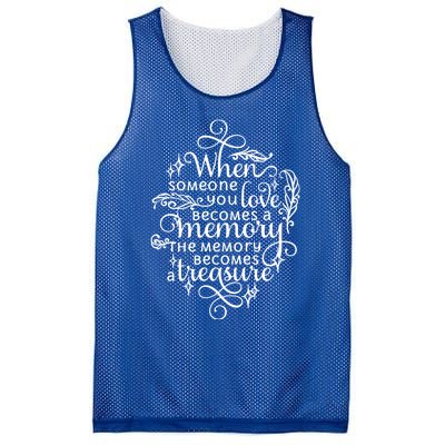 Memorial Tribute Keepsake Commemorative Bereavet Quote Funny Gift Mesh Reversible Basketball Jersey Tank