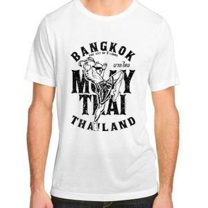 Muay Thai Kickboxing Bangkok Thailand Distressed Graphic Adult ChromaSoft Performance T-Shirt