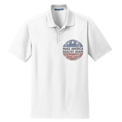 Maha Trump Kennedy 2024 Make America Healthy Again Dry Zone Grid Polo