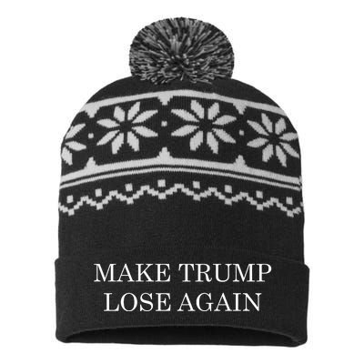 Make Trump Lose Again USA-Made Snowflake Beanie