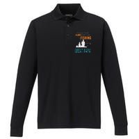 More Than Love Fishing Great Papa Special Great Grandpa Performance Long Sleeve Polo