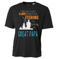 More Than Love Fishing Great Papa Special Great Grandpa Cooling Performance Crew T-Shirt