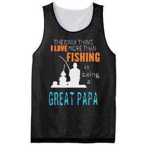 More Than Love Fishing Great Papa Special Great Grandpa Mesh Reversible Basketball Jersey Tank