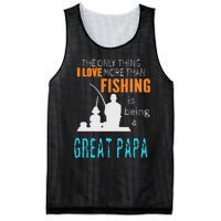 More Than Love Fishing Great Papa Special Great Grandpa Mesh Reversible Basketball Jersey Tank