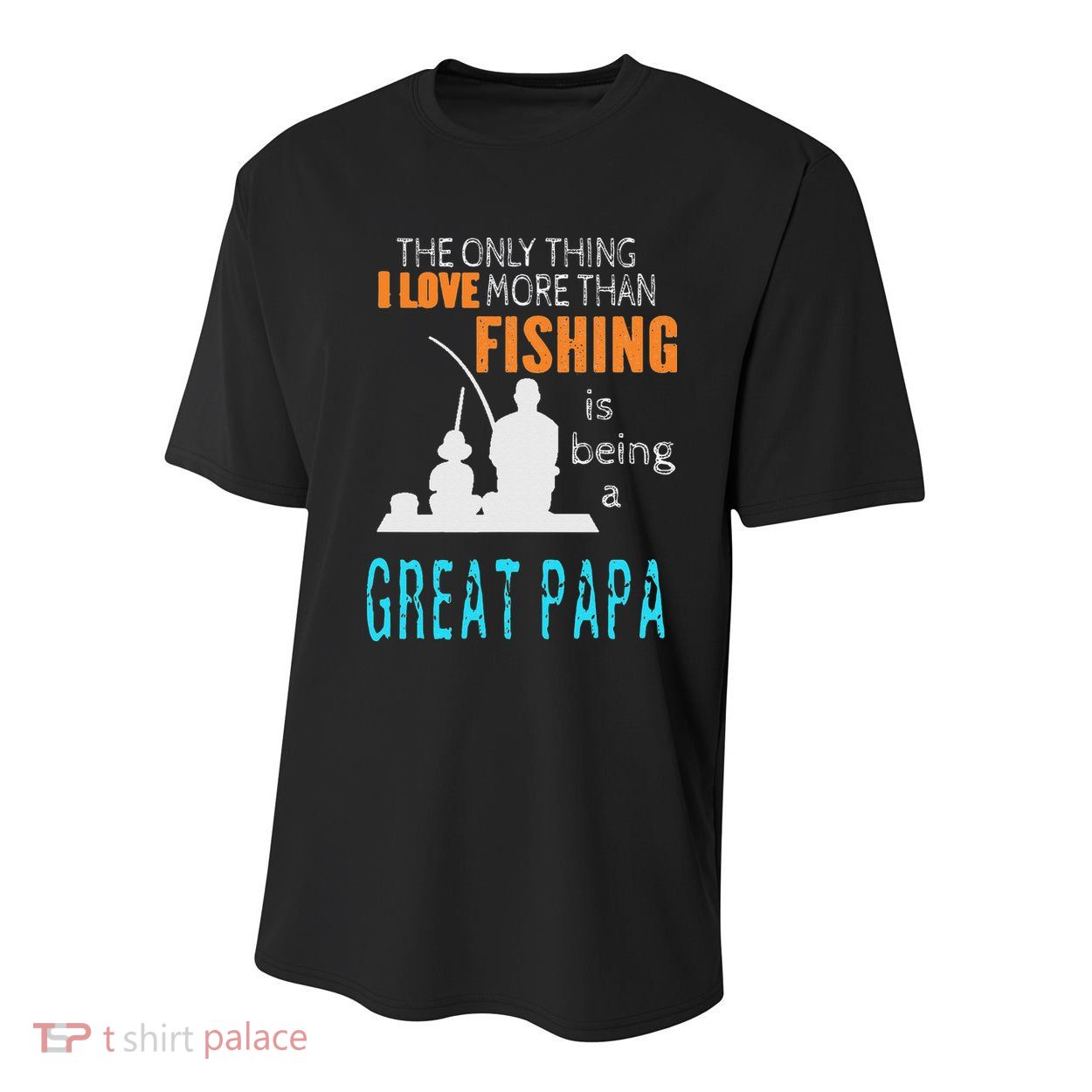More Than Love Fishing Great Papa Special Great Grandpa Youth Performance Sprint T-Shirt