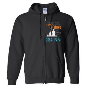 More Than Love Fishing Great Papa Special Great Grandpa Full Zip Hoodie