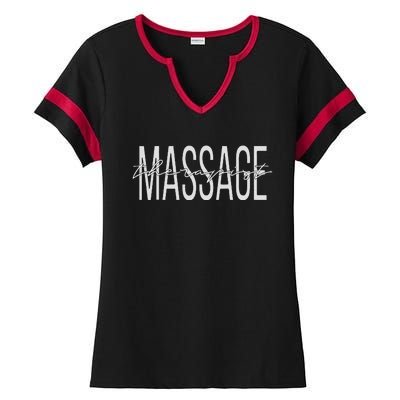 Massage Therapist LMT Licensed Massage Therapist Ladies Halftime Notch Neck Tee