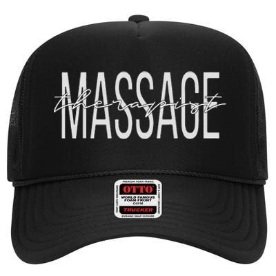 Massage Therapist LMT Licensed Massage Therapist High Crown Mesh Back Trucker Hat