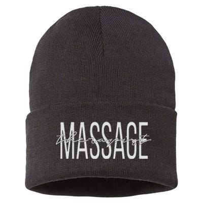 Massage Therapist LMT Licensed Massage Therapist Sustainable Knit Beanie