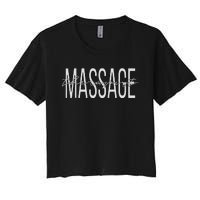 Massage Therapist LMT Licensed Massage Therapist Women's Crop Top Tee