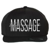 Massage Therapist LMT Licensed Massage Therapist Wool Snapback Cap