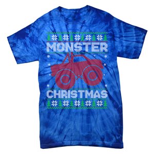 Monster Truck Lover Ugly Monster Truck Christmas Gift Tie-Dye T-Shirt