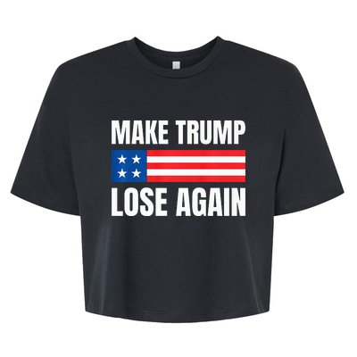 Make Trump Lose Again Election 2024 Premium Bella+Canvas Jersey Crop Tee