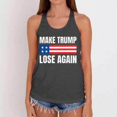 Make Trump Lose Again Election 2024 Premium Women's Knotted Racerback Tank