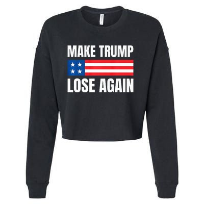 Make Trump Lose Again Election 2024 Premium Cropped Pullover Crew