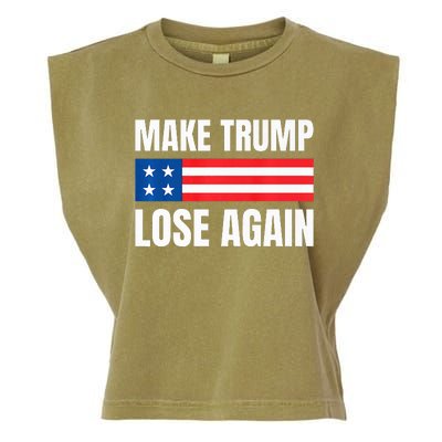 Make Trump Lose Again Election 2024 Premium Garment-Dyed Women's Muscle Tee