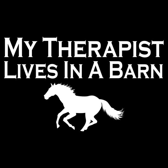 My Therapist Lives In A Barn Horse Lover Bucket Hat