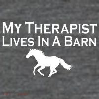 My Therapist Lives In A Barn Horse Lover Backpack