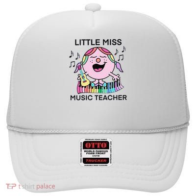 Music Teacher Listle Miss Funny High Crown Mesh Back Trucker Hat