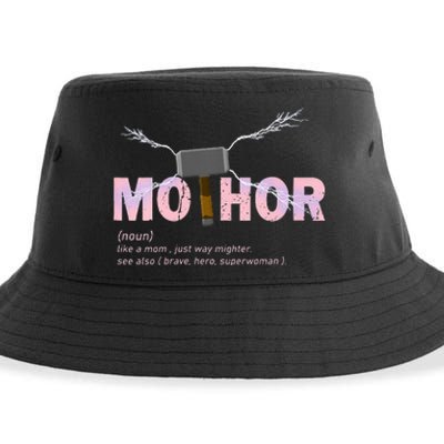 Mo Thor Like Mom Just Way Mightier Funny Mothers Day Sustainable Bucket Hat