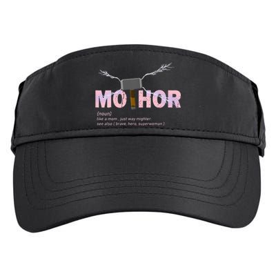 Mo Thor Like Mom Just Way Mightier Funny Mothers Day Adult Drive Performance Visor