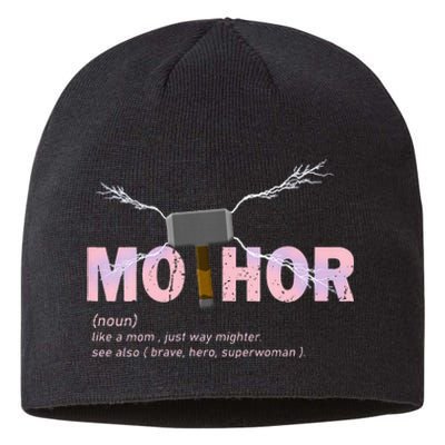 Mo Thor Like Mom Just Way Mightier Funny Mothers Day Sustainable Beanie