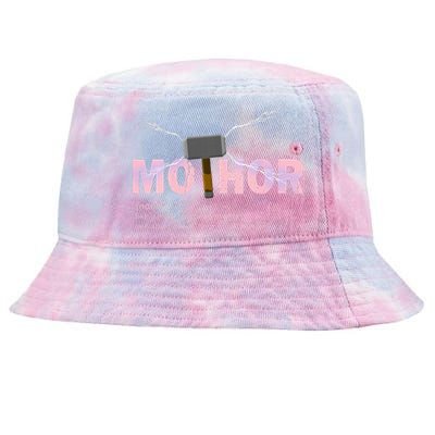 Mo Thor Like Mom Just Way Mightier Funny Mothers Day Tie-Dyed Bucket Hat