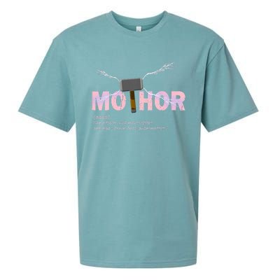 Mo Thor Like Mom Just Way Mightier Funny Mothers Day Sueded Cloud Jersey T-Shirt