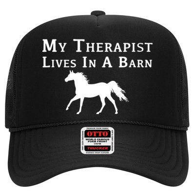 My Therapist Live In A Barn Funny Horse Trucker Hat