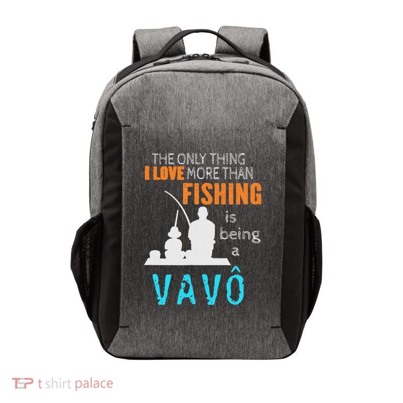 More Than Love Fishing Vavô Portuguese Brazilian Grandpa Vector Backpack