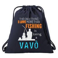 More Than Love Fishing Vavô Portuguese Brazilian Grandpa Drawstring Bag