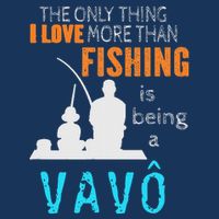 More Than Love Fishing Vavô Portuguese Brazilian Grandpa Drawstring Bag