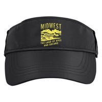 Midwest The Land Of Opes And Dreams Adult Drive Performance Visor