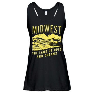 Midwest The Land Of Opes And Dreams Ladies Essential Flowy Tank