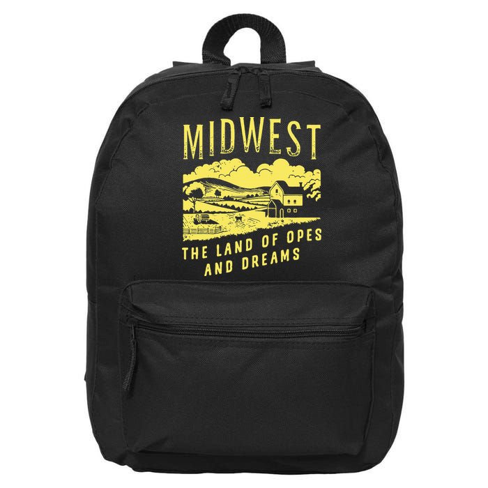 Midwest The Land Of Opes And Dreams 16 in Basic Backpack
