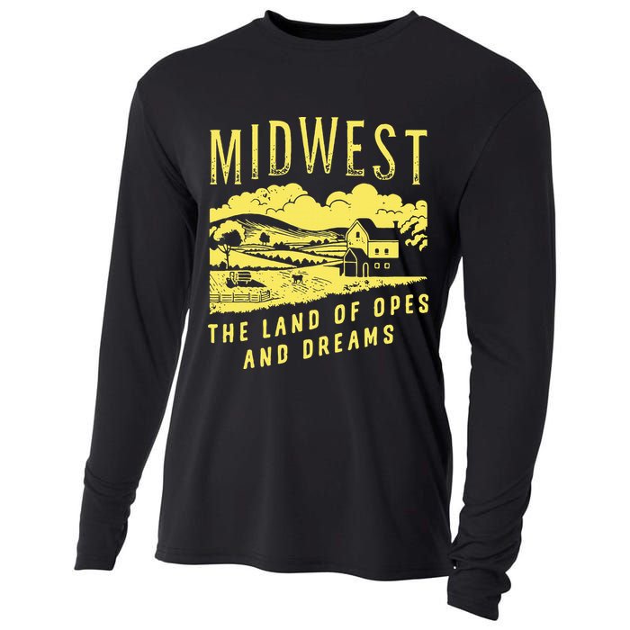 Midwest The Land Of Opes And Dreams Cooling Performance Long Sleeve Crew