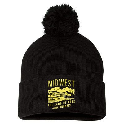 Midwest The Land Of Opes And Dreams Pom Pom 12in Knit Beanie