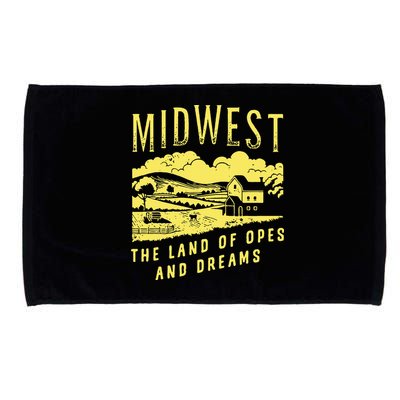 Midwest The Land Of Opes And Dreams Microfiber Hand Towel