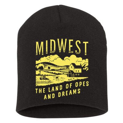 Midwest The Land Of Opes And Dreams Short Acrylic Beanie