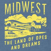 Midwest The Land Of Opes And Dreams Garment-Dyed Sweatshirt
