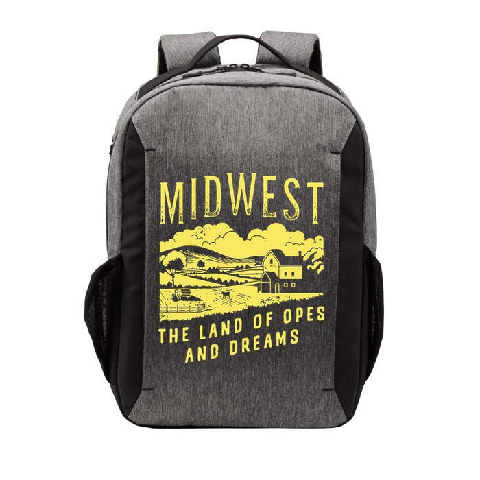 Midwest The Land Of Opes And Dreams Vector Backpack
