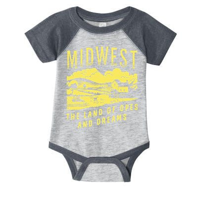 Midwest The Land Of Opes And Dreams Infant Baby Jersey Bodysuit