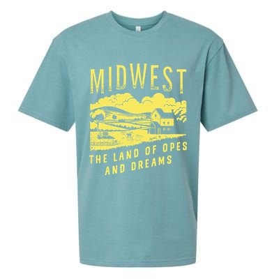 Midwest The Land Of Opes And Dreams Sueded Cloud Jersey T-Shirt