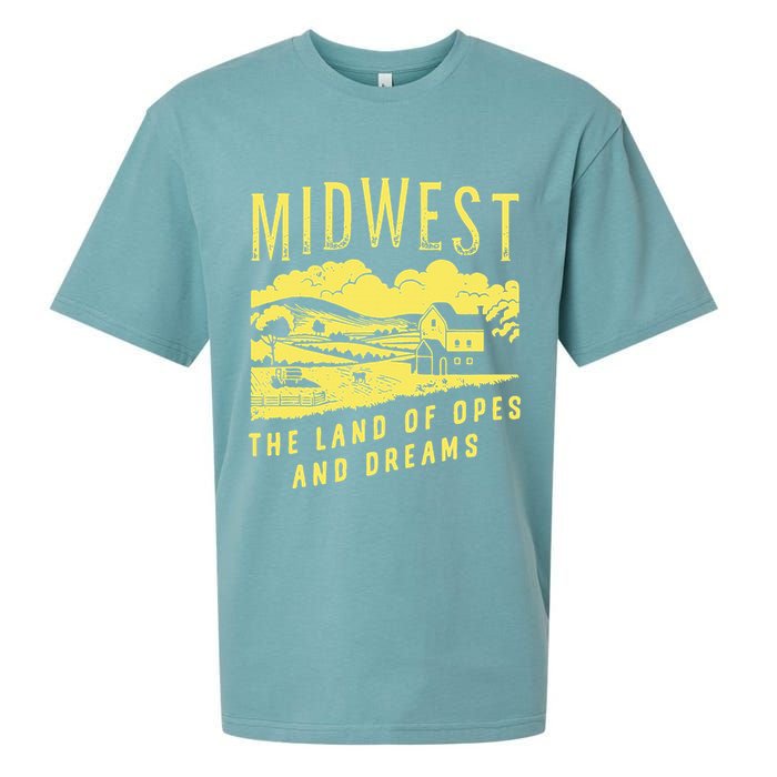 Midwest The Land Of Opes And Dreams Sueded Cloud Jersey T-Shirt