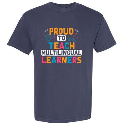 Multilingual Teacher Linguist Language ESL Teaching Garment-Dyed Heavyweight T-Shirt