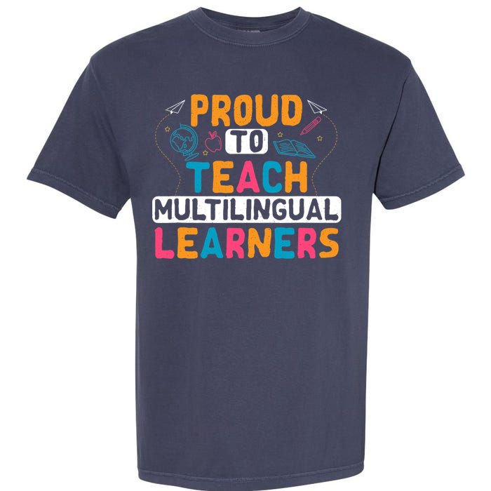 Multilingual Teacher Linguist Language ESL Teaching Garment-Dyed Heavyweight T-Shirt