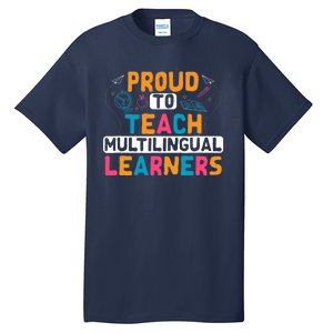 Multilingual Teacher Linguist Language ESL Teaching Tall T-Shirt