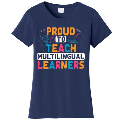 Multilingual Teacher Linguist Language ESL Teaching Women's T-Shirt