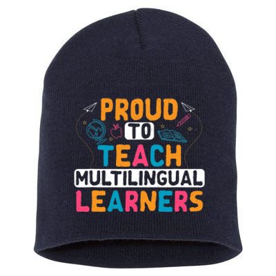 Multilingual Teacher Linguist Language ESL Teaching Short Acrylic Beanie